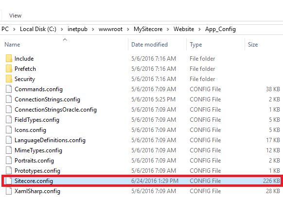 App Config Sitecore Config Blog Vinicius Deschamps