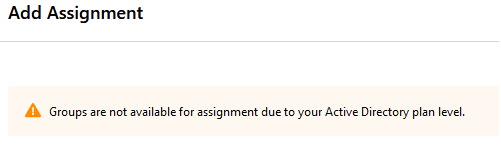 Azure Add Assignment Warning Add Group Blog Vinicius Deschamps