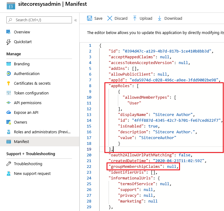 Azure App Registration Manifest Changed Blog Vinicius Deschamps