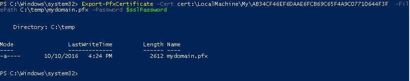 Export PFXCertificate Powershell Blog Vinicius Deschamps