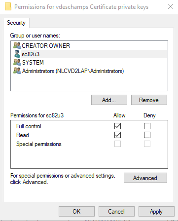 Permissions Certificate Private Key Blog Vinicius Deschamps