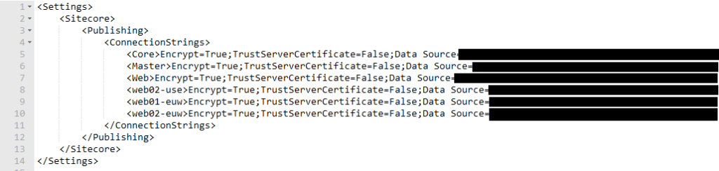 Sitecore Publishing Service Connection Strings Blog Vinicius Deschamps