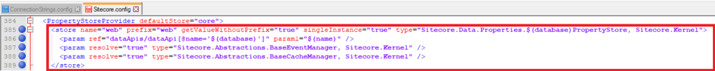 Sitecore Config Duplicate Store Entry Blog Vinicius Deschamps