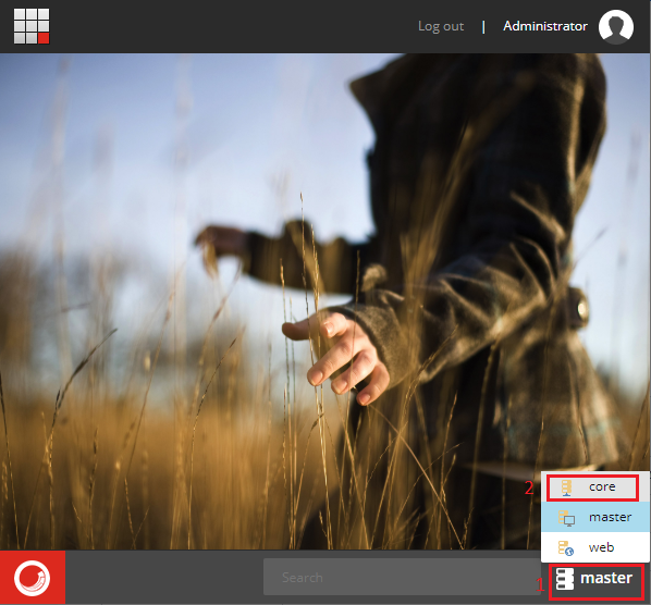 Sitecore Desktop Change Database to Core Blog Vinicius Deschamps