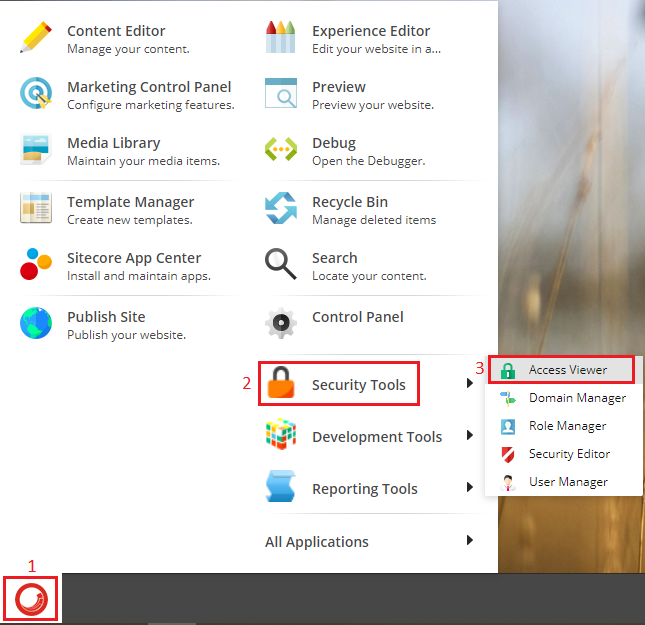 Sitecore Desktop Security Tools Access Viewer Blog Vinicius Deschamps