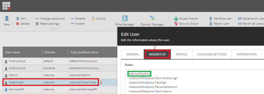 Sitecore User Manager Member of Blog Vinicius Deschamps