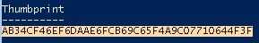 Sitecore Thumbprint output Powershell Blog Vinicius Deschamps
