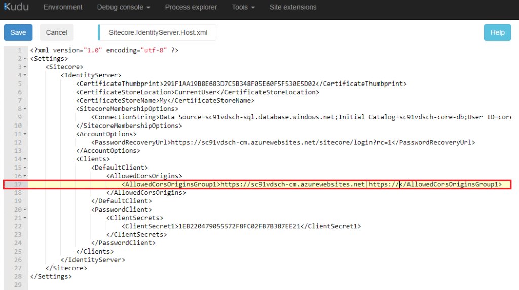 sitecore identityserver host xml add new custom domain blog vinicius deschamps