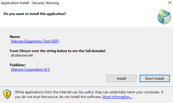Application Install Sitecore Diagnostics Tool SDT Blog Vinicius Deschamps