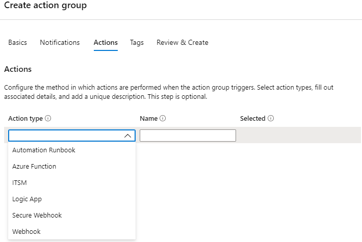 azure create action group actions blog vinicius deschamps