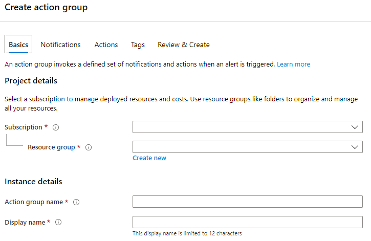 azure create action group basics blog vinicius deschamps