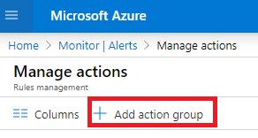 azure monitor alerts manage actions add action group blog vinicius deschamps