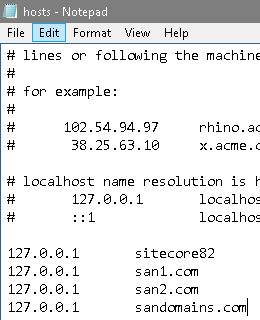 C:\Windows\System32\drivers\etc\hosts SAN Domains Blog Vinicius Deschamps