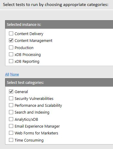 Select Tests to run Diagnostics Tool Blog Vinicius Deschamps