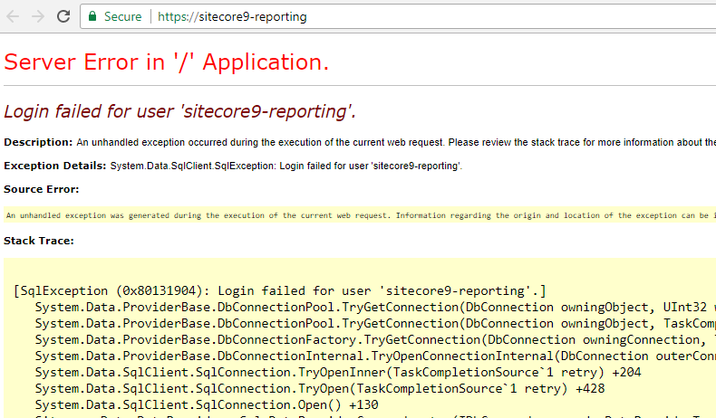 Server Error in / Application Login Failed for user Blog Vinicius Deschamps