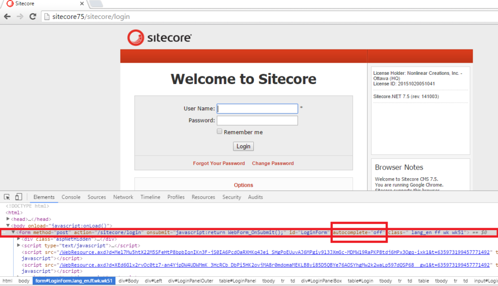 Sitecore 7.5 Login Page Blog Vinicius Deschamps