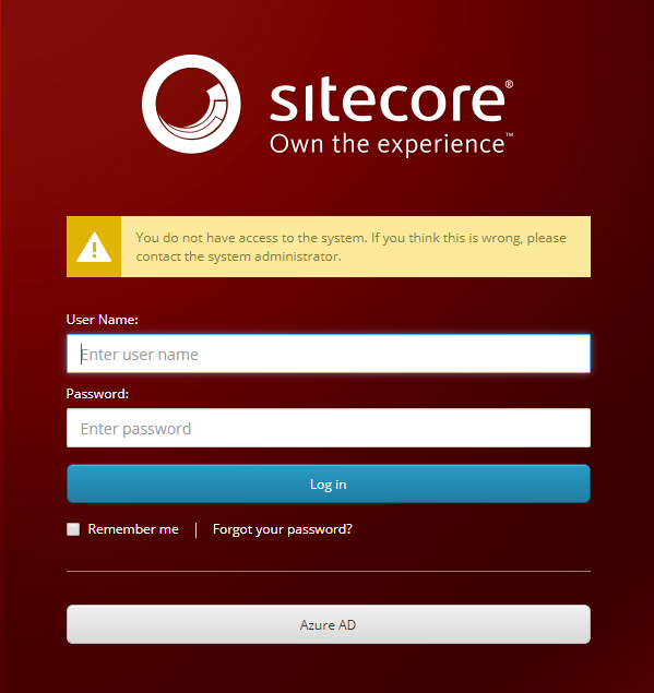 Sitecore Login You Don't Have Access To The System Error Blog Vinicius Deschamps
