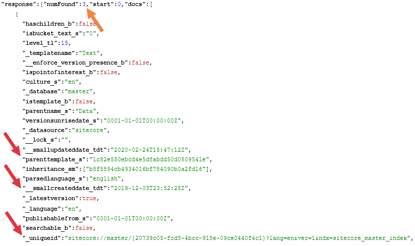 solr query syntax uniqueid parenttemplate s smallcreateddate tdt output multiple fields blog vinicius deschamps