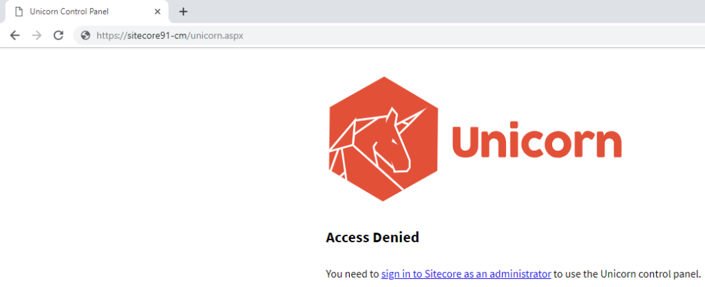 Sitecore Unicorn Access Denied Blog Vinicius Deschamps