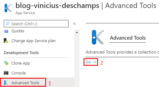 azure app service development tools advanced tools go blog vinicius deschamps