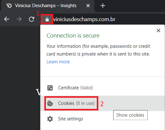 chrome check arr affinity click lock address bar click cookies blog vinicius deschamps