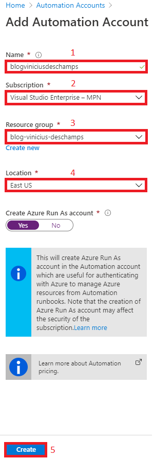 azure add automation account blog vinicius deschamps