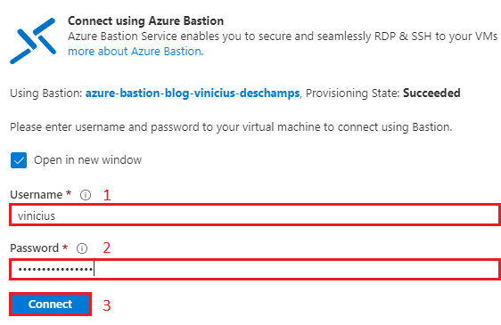 azure virtual machine bastion connect blog vinicius deschamps