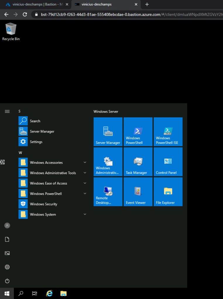 azure virtual machine bastion remote desktop browser blog vinicius deschamps