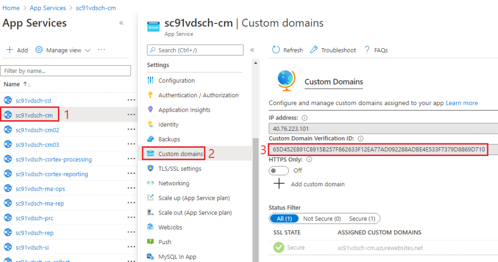 azure app service custom domains custom domain verification id blog vinicius deschamps