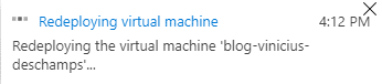 azure redeploying virtual machine blog vinicius deschamps
